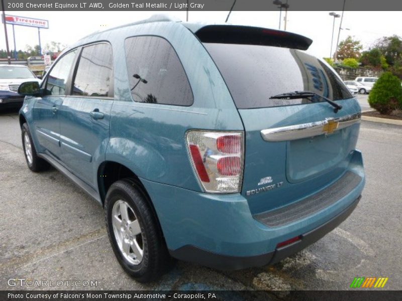 Golden Teal Metallic / Light Gray 2008 Chevrolet Equinox LT AWD