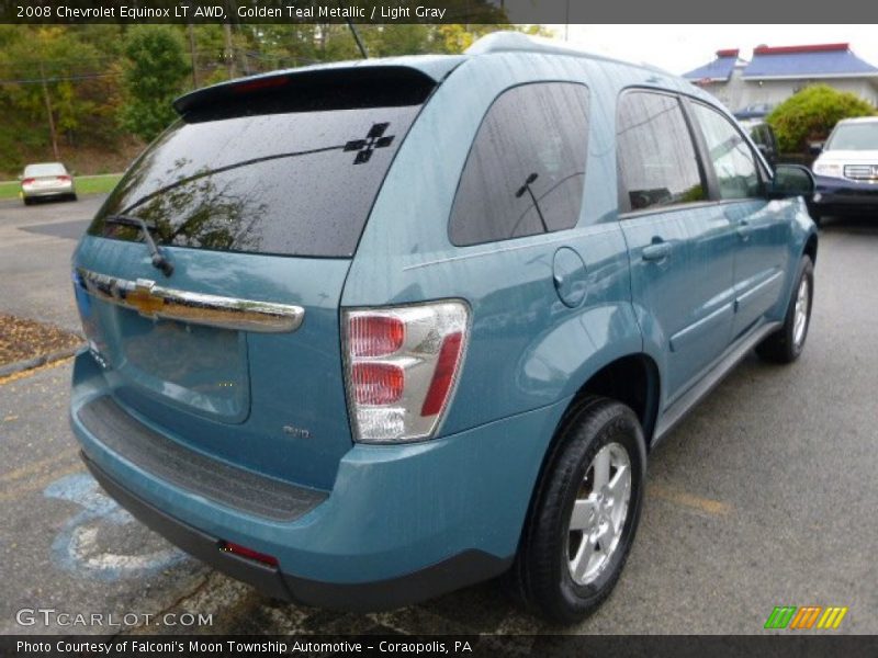 Golden Teal Metallic / Light Gray 2008 Chevrolet Equinox LT AWD