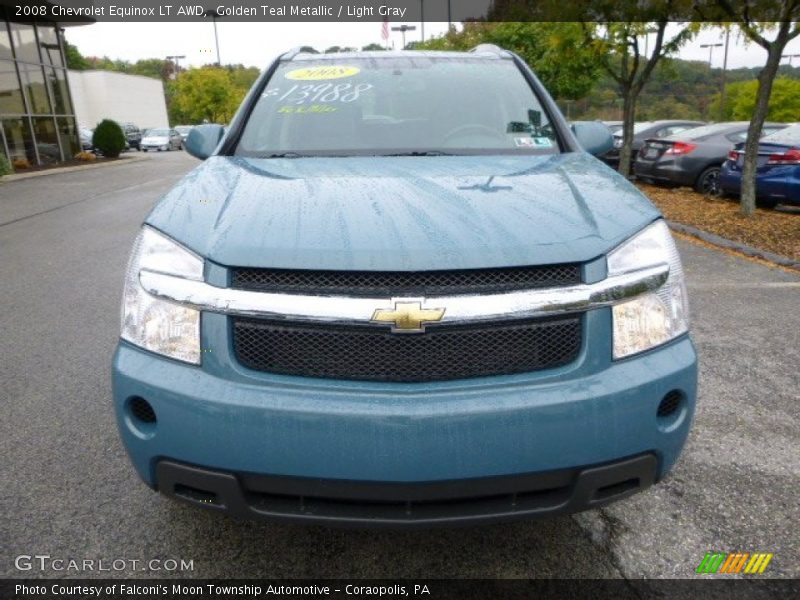 Golden Teal Metallic / Light Gray 2008 Chevrolet Equinox LT AWD
