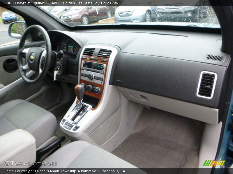 Golden Teal Metallic / Light Gray 2008 Chevrolet Equinox LT AWD
