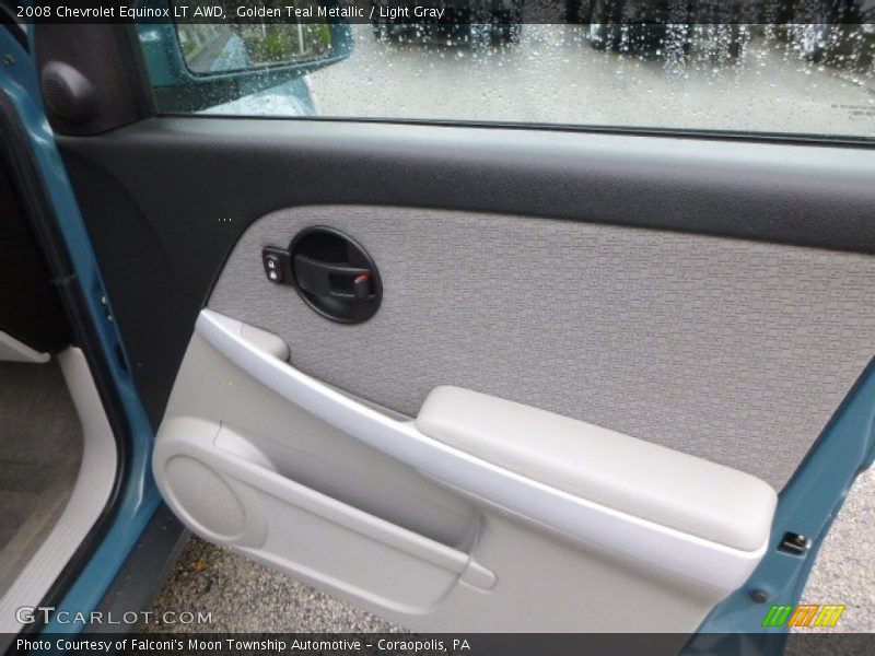 Golden Teal Metallic / Light Gray 2008 Chevrolet Equinox LT AWD