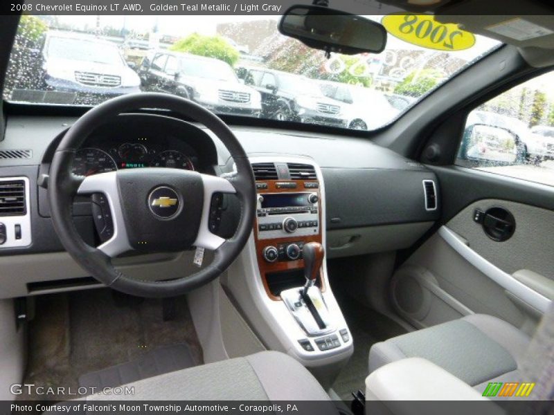 Golden Teal Metallic / Light Gray 2008 Chevrolet Equinox LT AWD