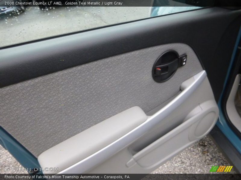 Golden Teal Metallic / Light Gray 2008 Chevrolet Equinox LT AWD