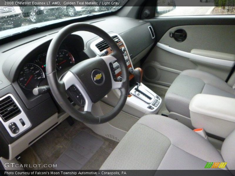 Golden Teal Metallic / Light Gray 2008 Chevrolet Equinox LT AWD