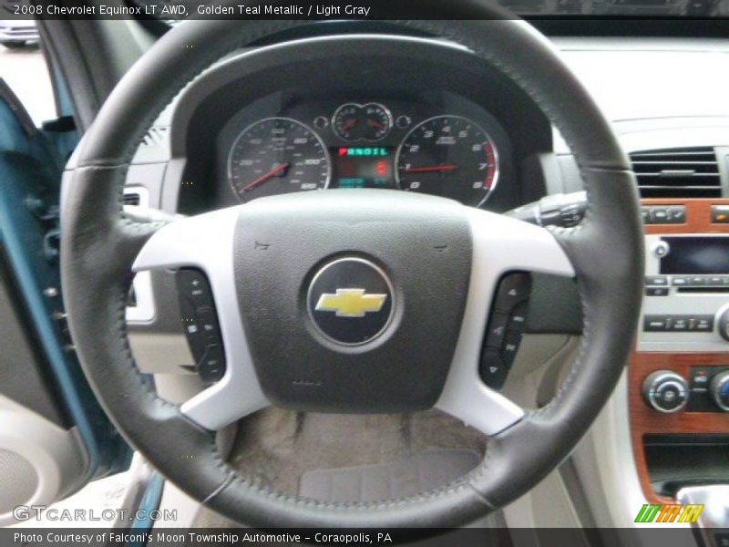 Golden Teal Metallic / Light Gray 2008 Chevrolet Equinox LT AWD