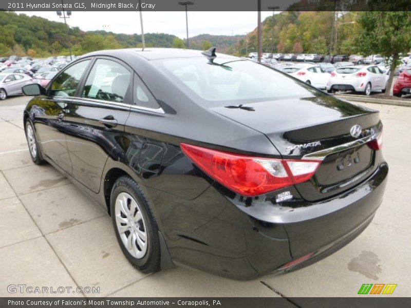 Midnight Black / Gray 2011 Hyundai Sonata GLS