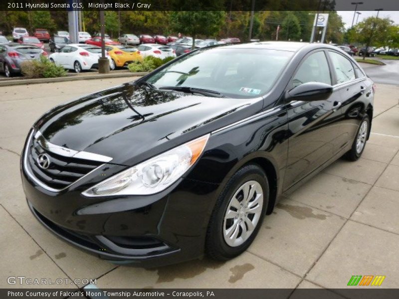 Midnight Black / Gray 2011 Hyundai Sonata GLS