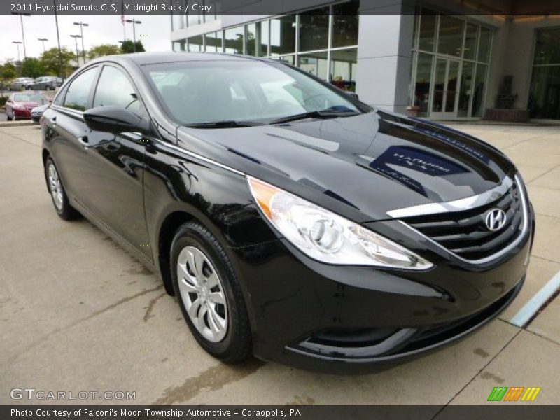 Midnight Black / Gray 2011 Hyundai Sonata GLS