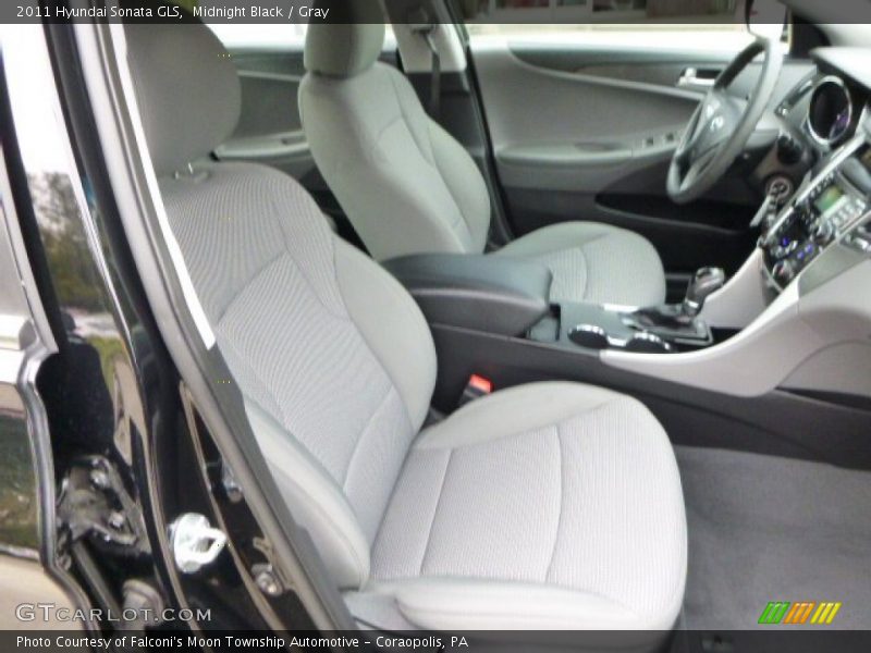 Midnight Black / Gray 2011 Hyundai Sonata GLS