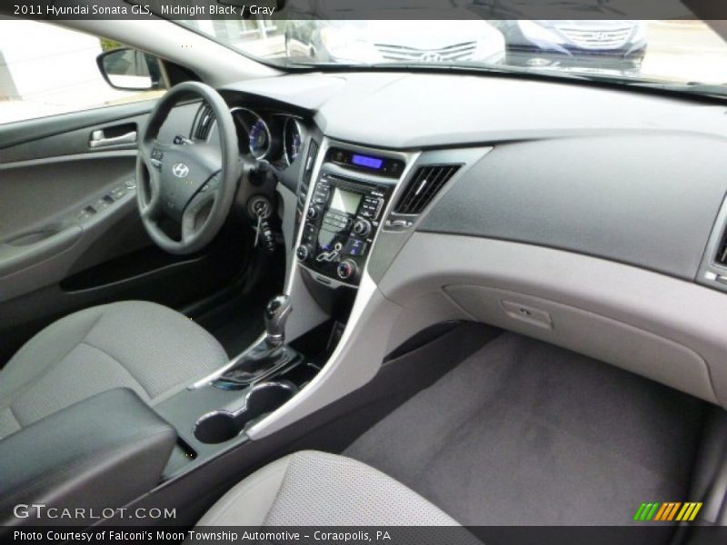 Midnight Black / Gray 2011 Hyundai Sonata GLS