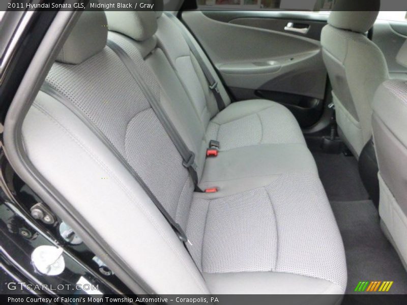 Midnight Black / Gray 2011 Hyundai Sonata GLS