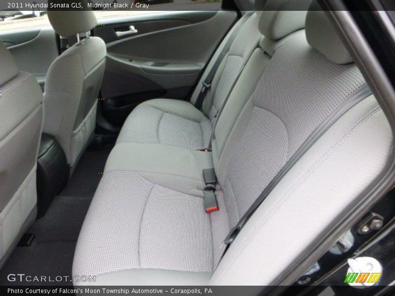 Midnight Black / Gray 2011 Hyundai Sonata GLS