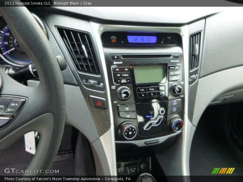 Midnight Black / Gray 2011 Hyundai Sonata GLS