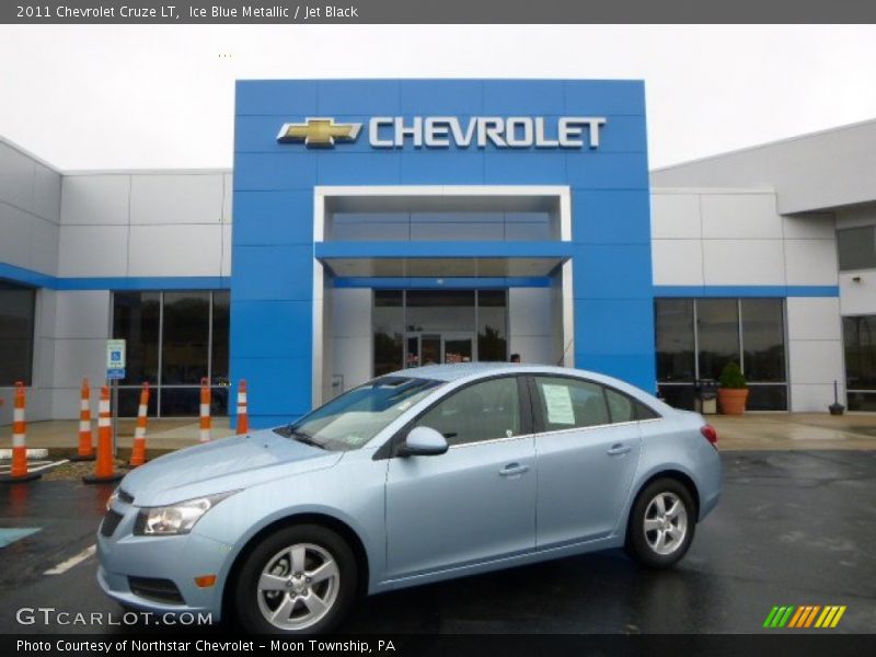 Ice Blue Metallic / Jet Black 2011 Chevrolet Cruze LT