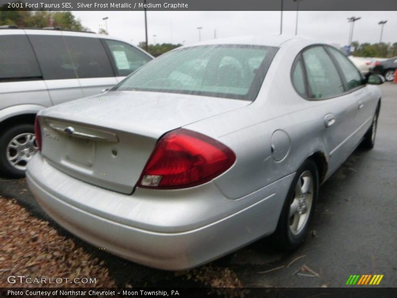 Silver Frost Metallic / Medium Graphite 2001 Ford Taurus SES