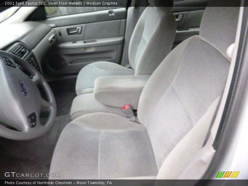 Silver Frost Metallic / Medium Graphite 2001 Ford Taurus SES