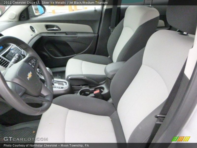 Silver Ice Metallic / Jet Black/Medium Titanium 2011 Chevrolet Cruze LS