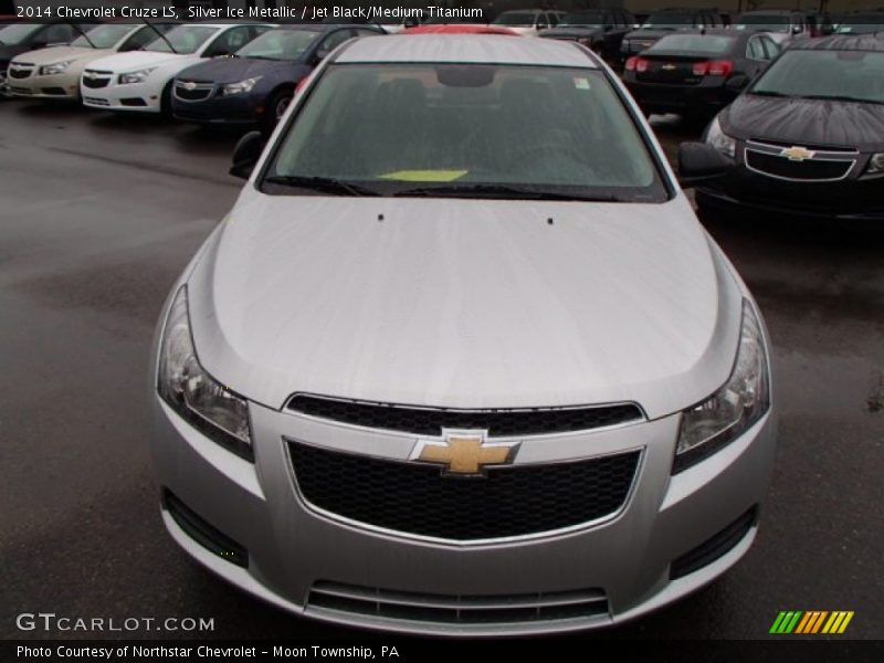 Silver Ice Metallic / Jet Black/Medium Titanium 2014 Chevrolet Cruze LS