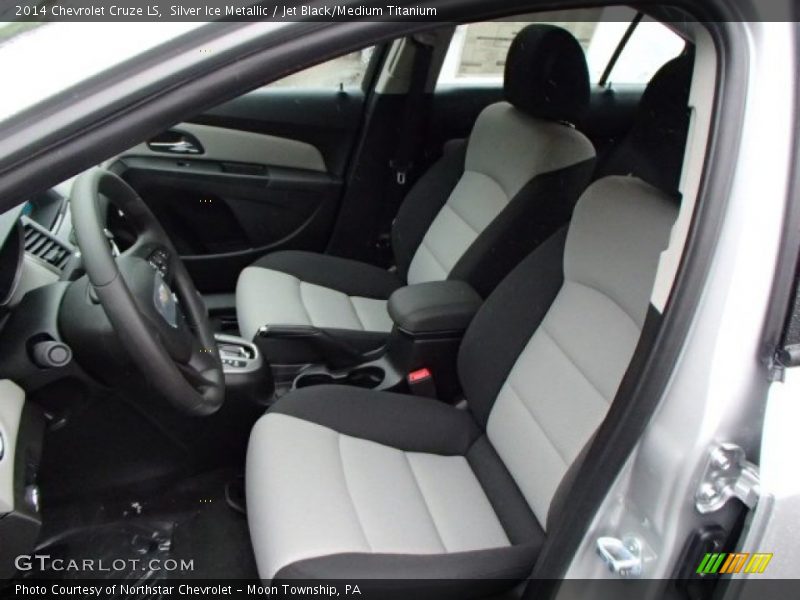 Silver Ice Metallic / Jet Black/Medium Titanium 2014 Chevrolet Cruze LS