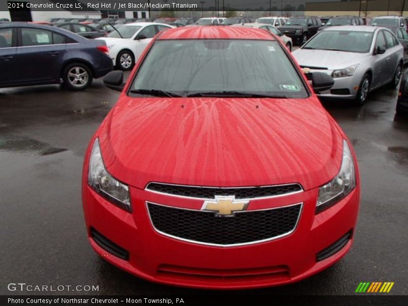 Red Hot / Jet Black/Medium Titanium 2014 Chevrolet Cruze LS