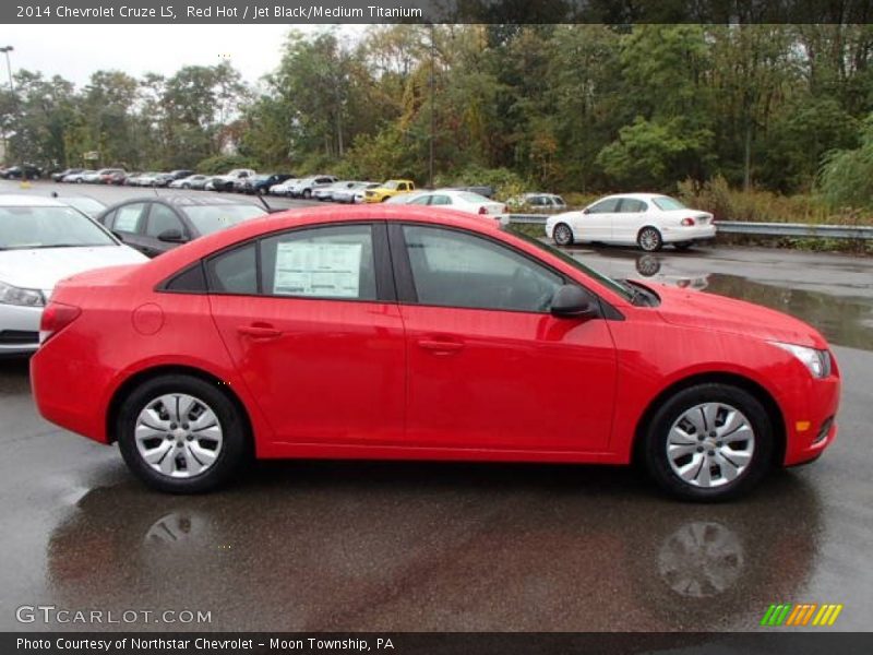 Red Hot / Jet Black/Medium Titanium 2014 Chevrolet Cruze LS