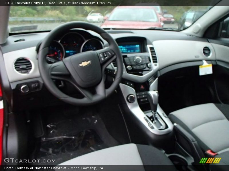 Red Hot / Jet Black/Medium Titanium 2014 Chevrolet Cruze LS