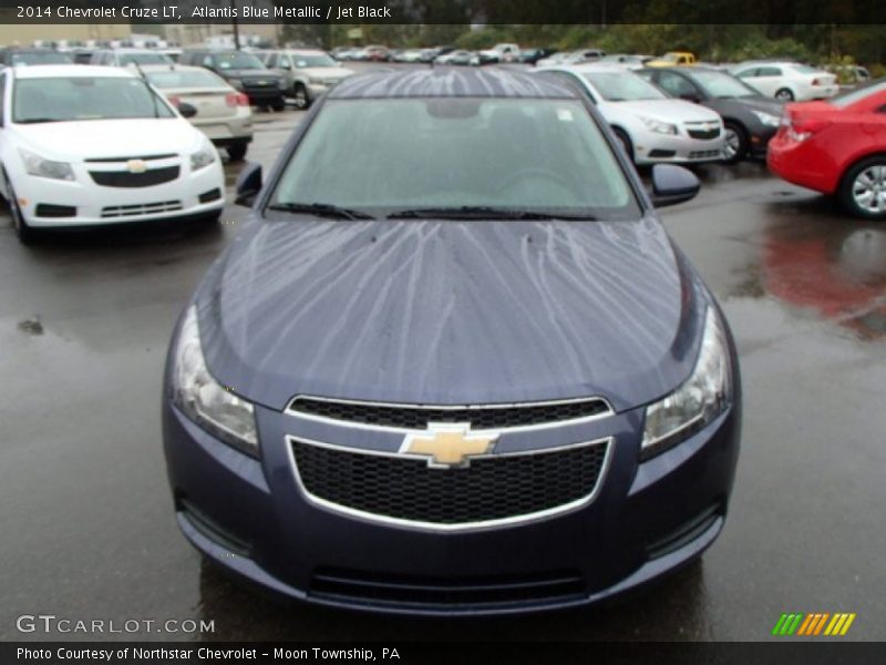 Atlantis Blue Metallic / Jet Black 2014 Chevrolet Cruze LT