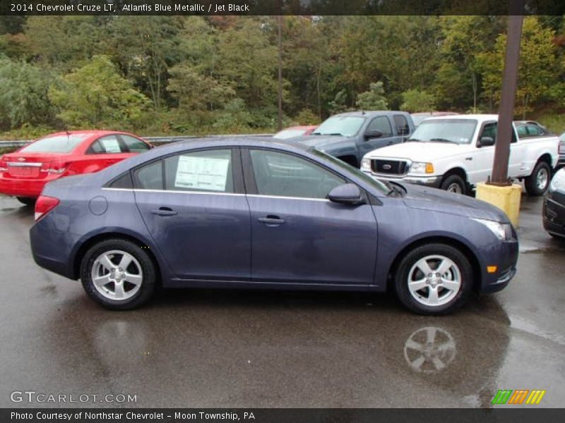 Atlantis Blue Metallic / Jet Black 2014 Chevrolet Cruze LT