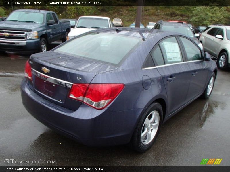 Atlantis Blue Metallic / Jet Black 2014 Chevrolet Cruze LT