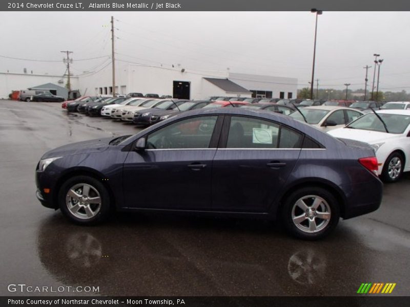 Atlantis Blue Metallic / Jet Black 2014 Chevrolet Cruze LT