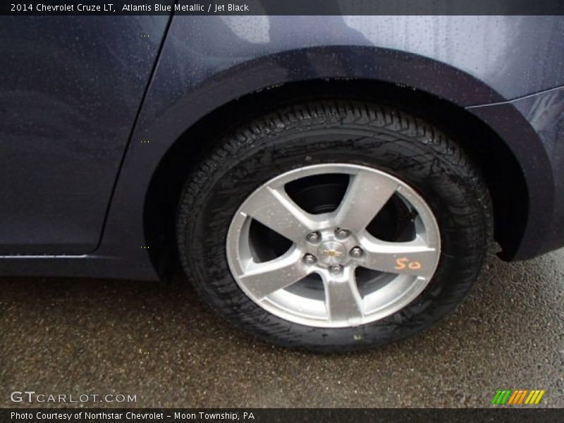 Atlantis Blue Metallic / Jet Black 2014 Chevrolet Cruze LT