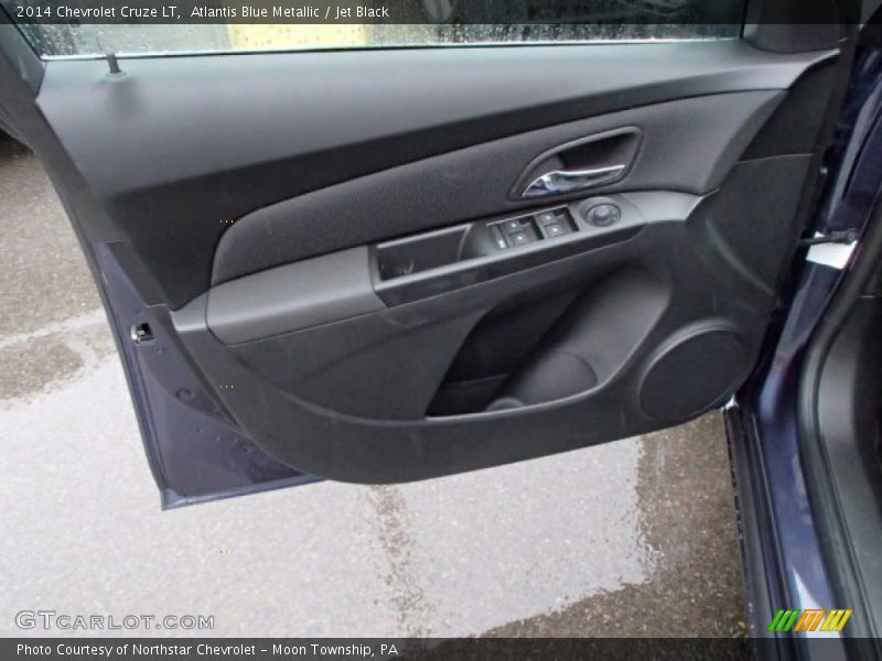 Atlantis Blue Metallic / Jet Black 2014 Chevrolet Cruze LT