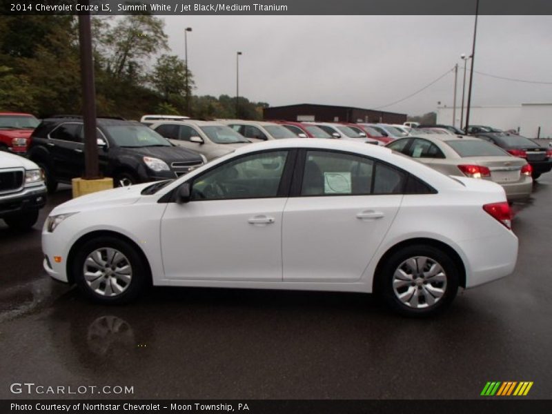 Summit White / Jet Black/Medium Titanium 2014 Chevrolet Cruze LS