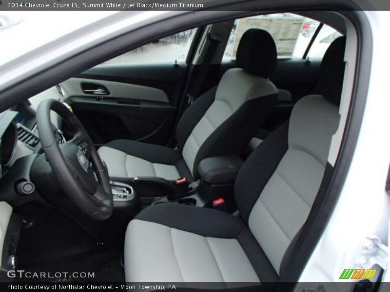 Summit White / Jet Black/Medium Titanium 2014 Chevrolet Cruze LS