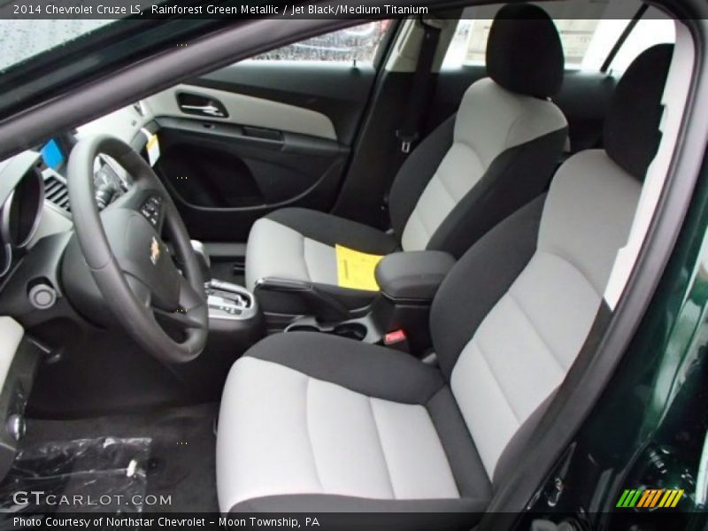 Rainforest Green Metallic / Jet Black/Medium Titanium 2014 Chevrolet Cruze LS