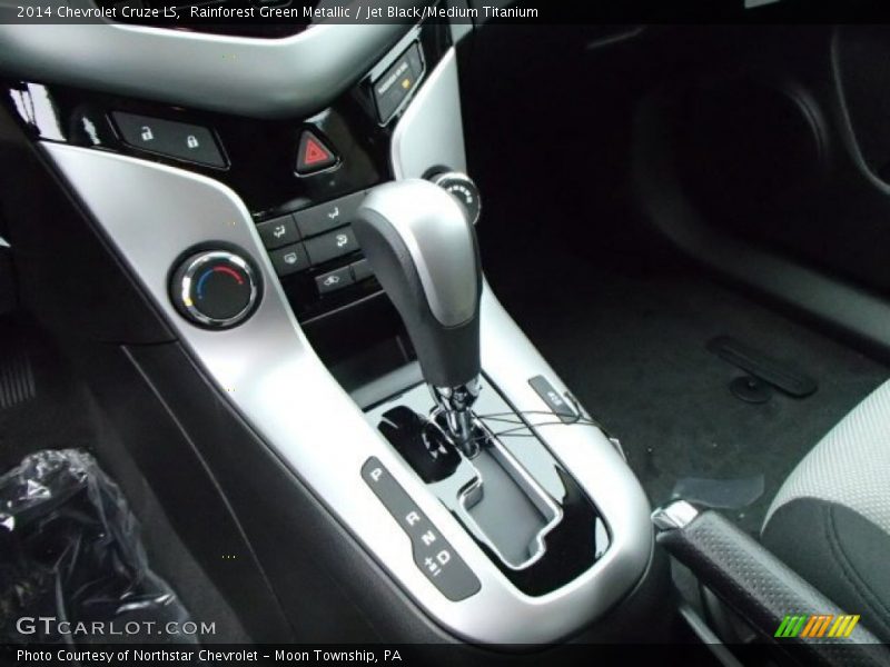 Rainforest Green Metallic / Jet Black/Medium Titanium 2014 Chevrolet Cruze LS