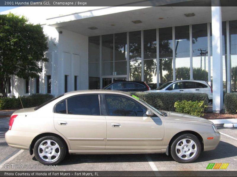 Champagne / Beige 2001 Hyundai Elantra GLS