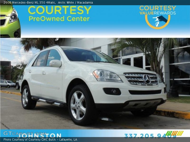 Arctic White / Macadamia 2008 Mercedes-Benz ML 350 4Matic