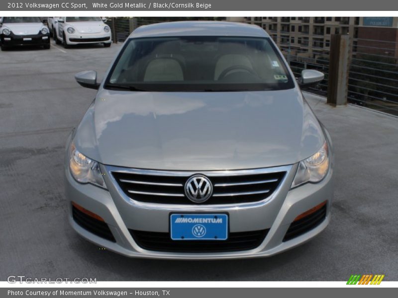 White Gold Metallic / Black/Cornsilk Beige 2012 Volkswagen CC Sport