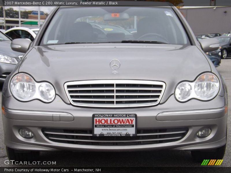 Pewter Metallic / Black 2007 Mercedes-Benz C 280 4Matic Luxury