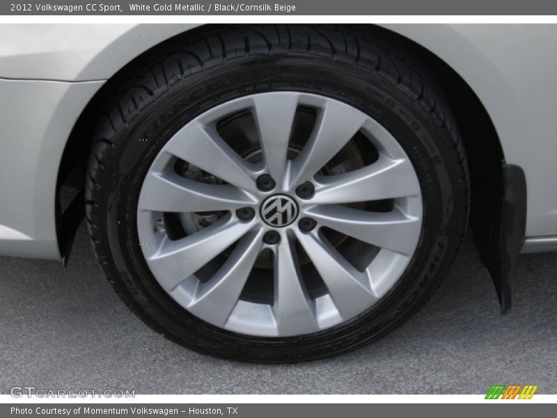 White Gold Metallic / Black/Cornsilk Beige 2012 Volkswagen CC Sport