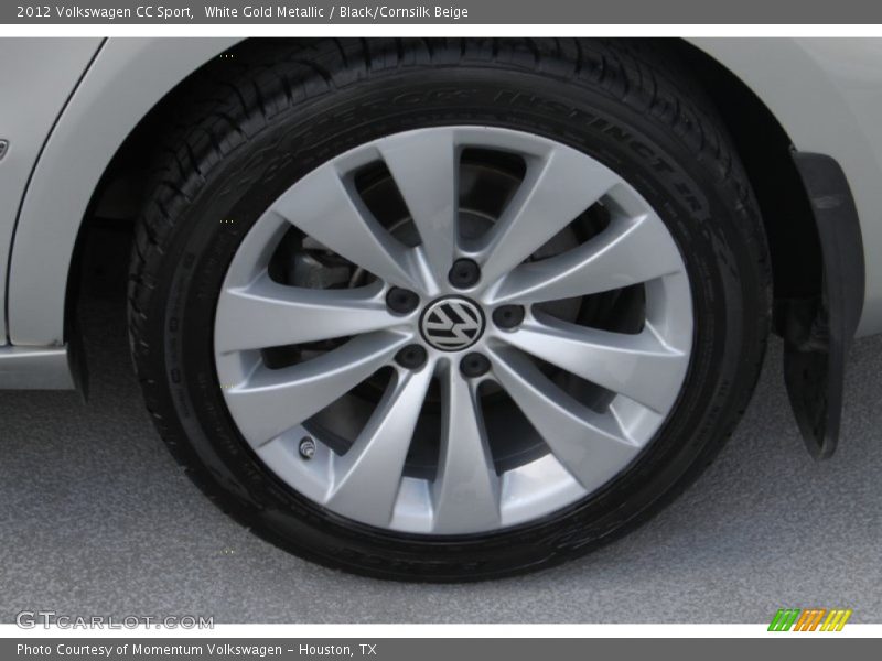 White Gold Metallic / Black/Cornsilk Beige 2012 Volkswagen CC Sport