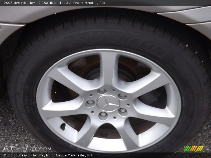 Pewter Metallic / Black 2007 Mercedes-Benz C 280 4Matic Luxury
