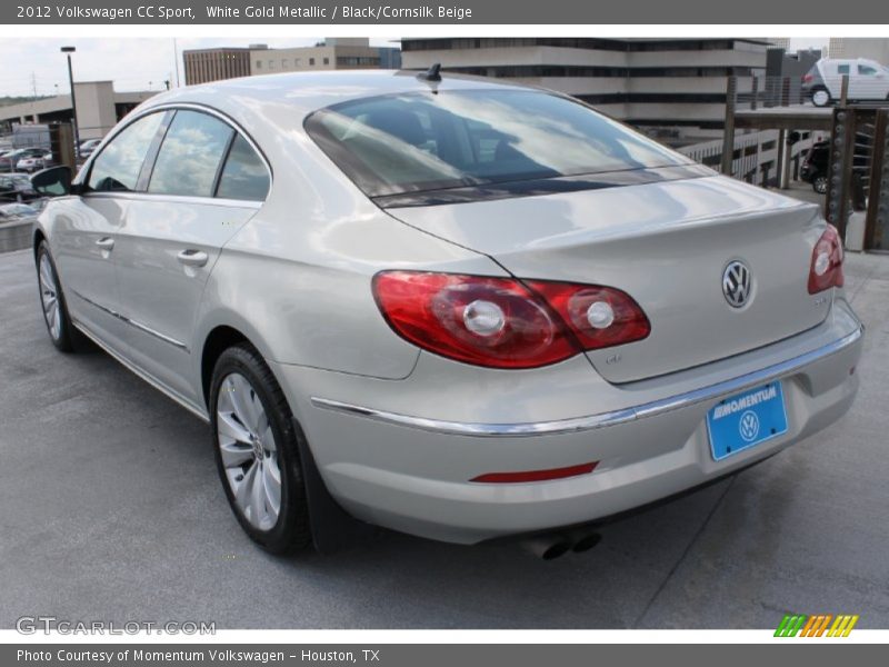 White Gold Metallic / Black/Cornsilk Beige 2012 Volkswagen CC Sport