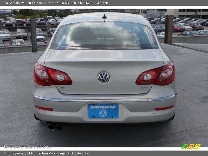White Gold Metallic / Black/Cornsilk Beige 2012 Volkswagen CC Sport