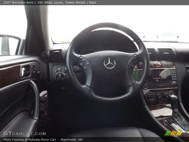 Pewter Metallic / Black 2007 Mercedes-Benz C 280 4Matic Luxury