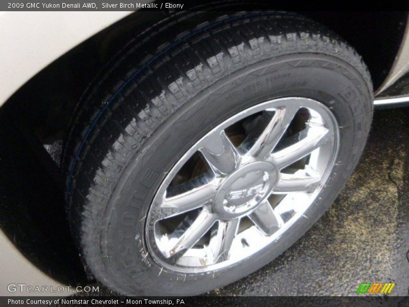 Silver Birch Metallic / Ebony 2009 GMC Yukon Denali AWD