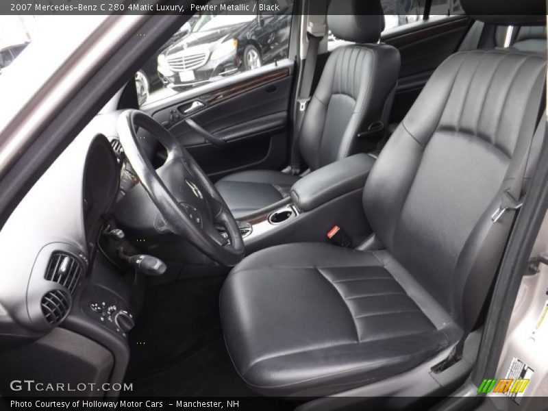 Pewter Metallic / Black 2007 Mercedes-Benz C 280 4Matic Luxury