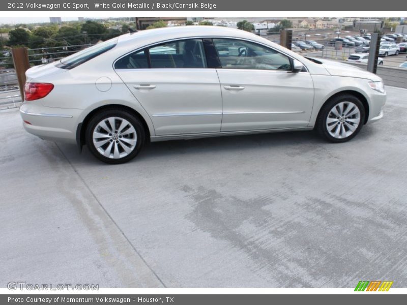 White Gold Metallic / Black/Cornsilk Beige 2012 Volkswagen CC Sport