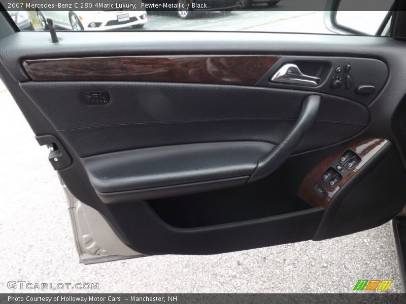 Pewter Metallic / Black 2007 Mercedes-Benz C 280 4Matic Luxury